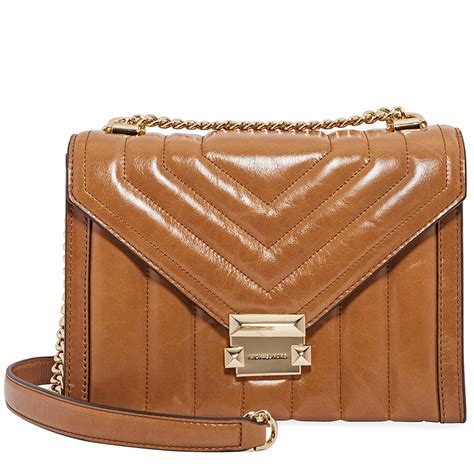 Michael Kors Whitney Large Quilted Leather Shoulder Bag 